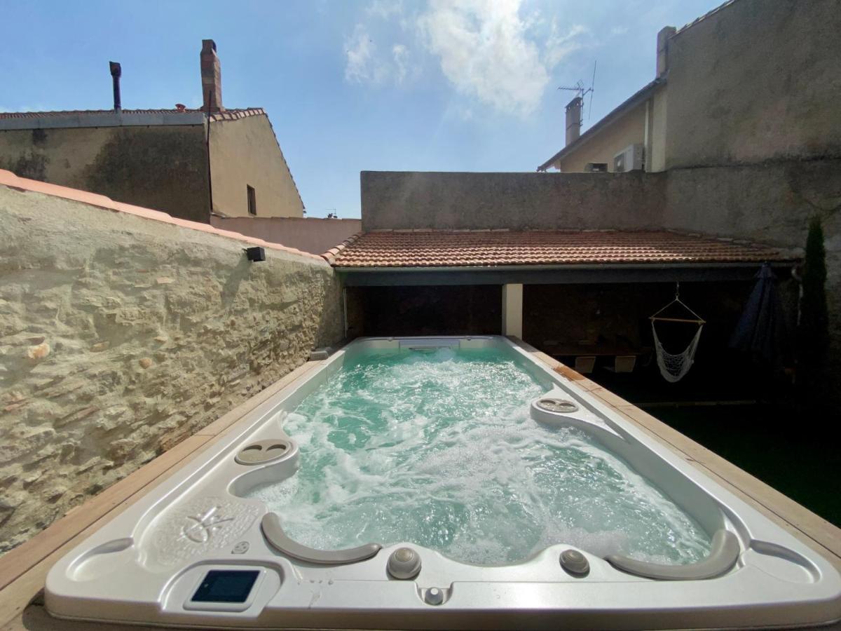 Les Bulles De Carca - Maison Avec Spa De Nage Carcassonne Exterior foto